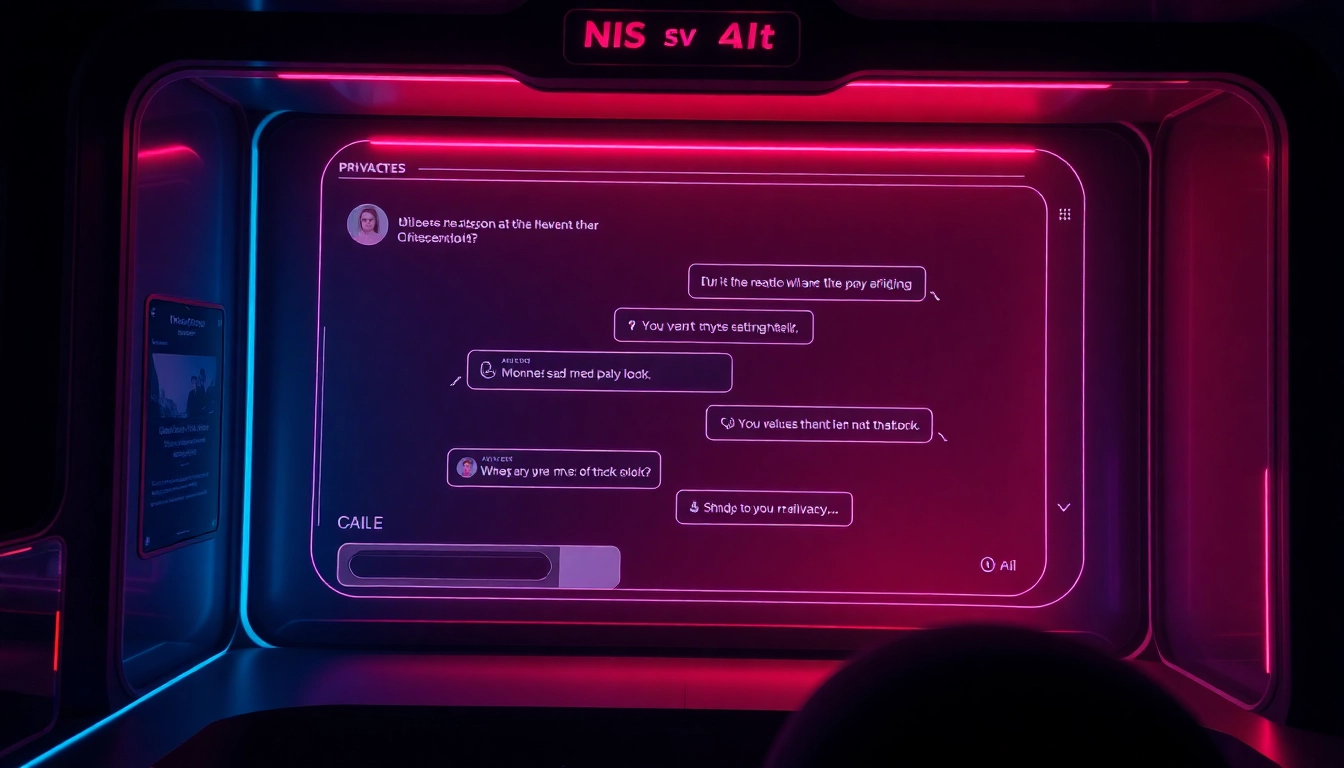 Engaging NSFW AI chat interaction depicted on a sleek device screen, emphasizing discreet, unrestricted AI conversations for adult users.