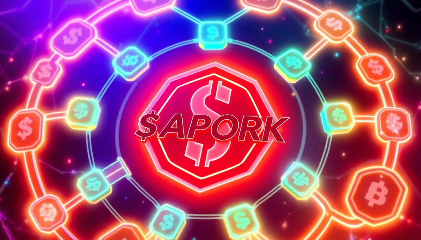 Engaging graphic showcasing APORK Tokens integrated with multi-chain networks and GambleFi